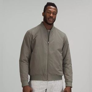 Lululemon Over Bomber Reversible Jacket Men’s Medium M Grey Sage tag removed.